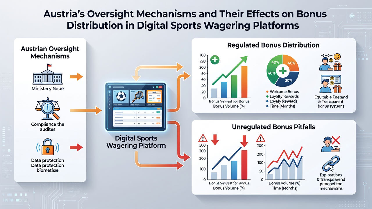 Detailed view of bonus distribution analytics in Austrian digital sports betting environments with regulatory compliance indicators